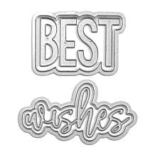 The Stamps of Life Cheerful Best Wishes Word Die Set
