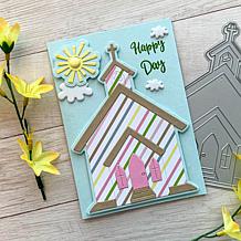 The Stamps of Life Church Shaped Card Fold-it Die Set