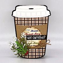 The Stamps of Life Coffee Cup Shaped Card Fold-it Die Set