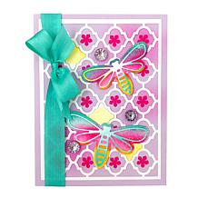 The Stamps of Life Dragonfly and Flower A2 Card Die Set