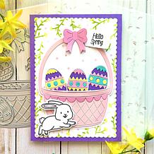 The Stamps of Life Easter Basket A2 Shaped Card Fold-it Die Set