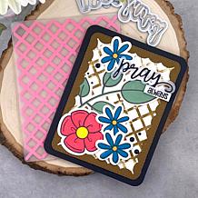 The Stamps of Life Embossing Folders Set - 1 Mum/Lattice