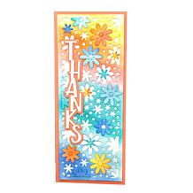 The Stamps of Life Floral Slimline Panel Die Set