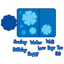 The Stamps of Life Flower Fold Over Card Die Set