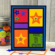 The Stamps of Life Flower Vine and Grid A2 Card Base Die Set