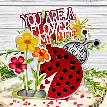 The Stamps of Life Flowers with Sign Background Die Set