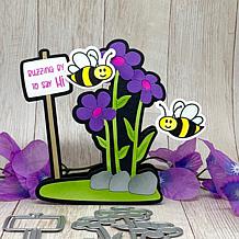 The Stamps of Life Flowers with Sign Background Die Set
