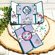 The Stamps of Life Gate Fold Peek-a-Boo Interactive A2 Card Die Set