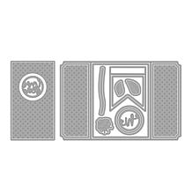 The Stamps of Life Gate Fold Peek-a-Boo Interactive A2 Card Die Set
