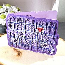 The Stamps of Life Get Well Wishes Shaped Card Fold-it Die Set