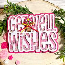 The Stamps of Life Get Well Wishes Shaped Card Fold-it Die Set