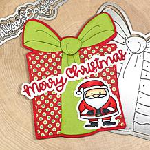 The Stamps of Life Gift Shaped Card Fold-it Die Set with Epoxy Dots