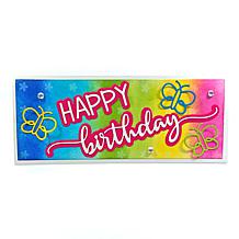 The Stamps of Life Happy Birthday Slimline Card Die Set