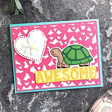 The Stamps of Life Horizontal Heart Background Die Set