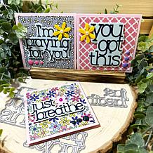 The Stamps of Life Just Breathe Serif Words Die Set