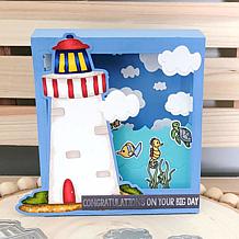 The Stamps of Life Lighthouse Shaped Card Fold-it Die Set