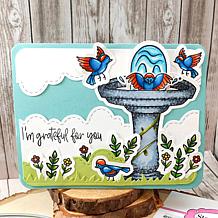 The Stamps of Life morebirdbath2stamp Clear Stamp Set