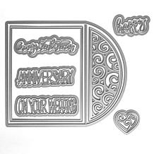 The Stamps of Life Rounded Gate Fold Card Die Set