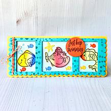 The Stamps of Life Scalloped Slimline Card Die Set