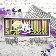 The Stamps of Life Slimline Dotted Rectangles Die Set