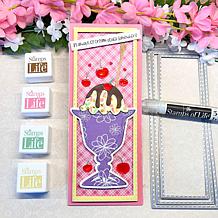 The Stamps of Life Slimline Stitched Rectangles Die Set