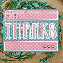 The Stamps of Life Striped Alphabet Die Set