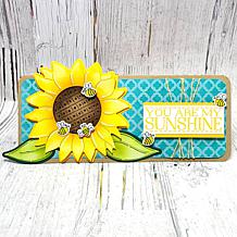 The Stamps of Life Sunflower Shaped Card Fold-it Die Set