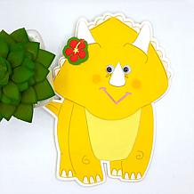 The Stamps of Life Triceratops Shaped Card Fold-it Die Set