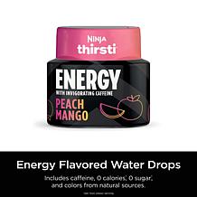 Thirsti ENERGY Peach Mango Flavored Water Drops (Sweetened)
