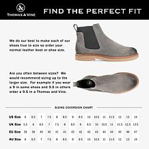 Thomas & Vine Men's Cedric Plain Toe Suede Chelsea Boot