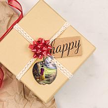 Thomas Kinkade Disney Hanging Print - Snow White Discovers Cottage