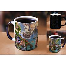 Thomas Kinkade Disney Peter Pan Neverland Heat-Sensitive Morphing Mug