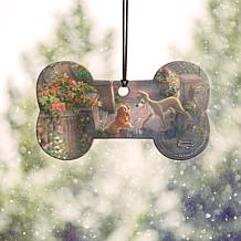 Thomas Kinkade Disney Shaped Acrylic Hanging Print - Lady & the Tramp