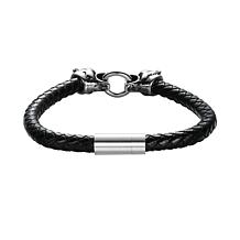 Tiger Heads Leather Bracelet