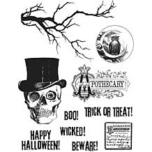 Tim Holtz Cling Stamps 7" x 8.5" - Mr. Bones