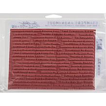 Tim Holtz Cling Stamps 7"x8.5"- Tiny Text Christmas