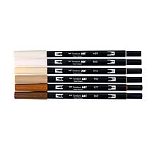 Tombow Dual Brush Pen Art Markers - Coffee Break Palette 6-Pack