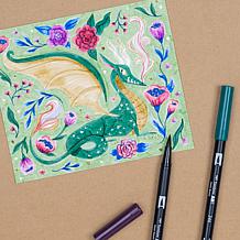 Tombow Dual Brush Pen Art Markers - Dragons 10-Pack