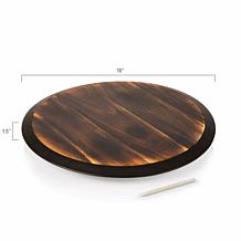 Toscana by Picnic Time Lazy Susan (Fire Acacia Wood)