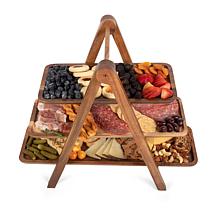 Toscana by Picnic Time Serving Ladder (Acacia Wood)