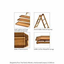 Toscana by Picnic Time Serving Ladder (Acacia Wood)