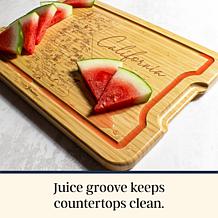 Totally Bamboo Flip, Serve & Store State-Themed Charcuterie Board