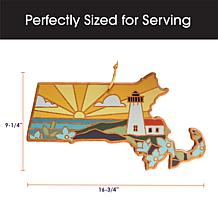 Totally Bamboo Summer Stokes State-Shaped Cutting Board