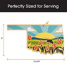 Totally Bamboo Summer Stokes State-Shaped Cutting Board