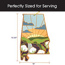 Totally Bamboo Summer Stokes State-Shaped Cutting Board