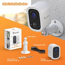 Toucan 2-pack 2K Wireless Cameras with 2 Solar Panels
