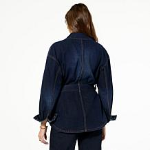 Tower Hill by Christie Brinkley Denim Studded Jacket