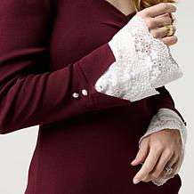 Tower Hill by Christie Brinkley Lace Cuff Top