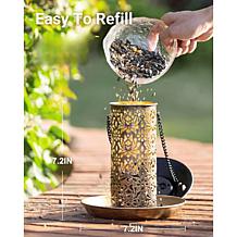 Tower Hill by Christie Brinkley Solar Light Bird Feeder