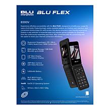 Tracfone BLU FLEX 4G Flip Phone w/Powerbank & 1,200 Min/Text/Data
